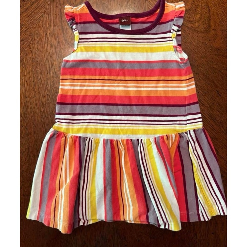 12-18m TEA Stripes Dress Comfy